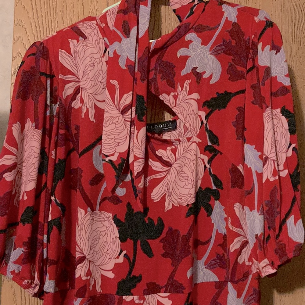 Eloquii Puff Sleeve A-line Dress